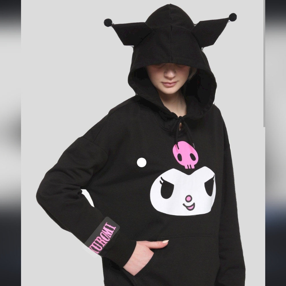 Kuromi 3D ears Hooded sweatshirt